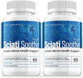 (2 Pack) Sciatisoothe Supplement for Sciatica - Advanced Nerve Health and Overall Wellness Support, Maximum Strength Formula, 120 Capsules, Made in USA