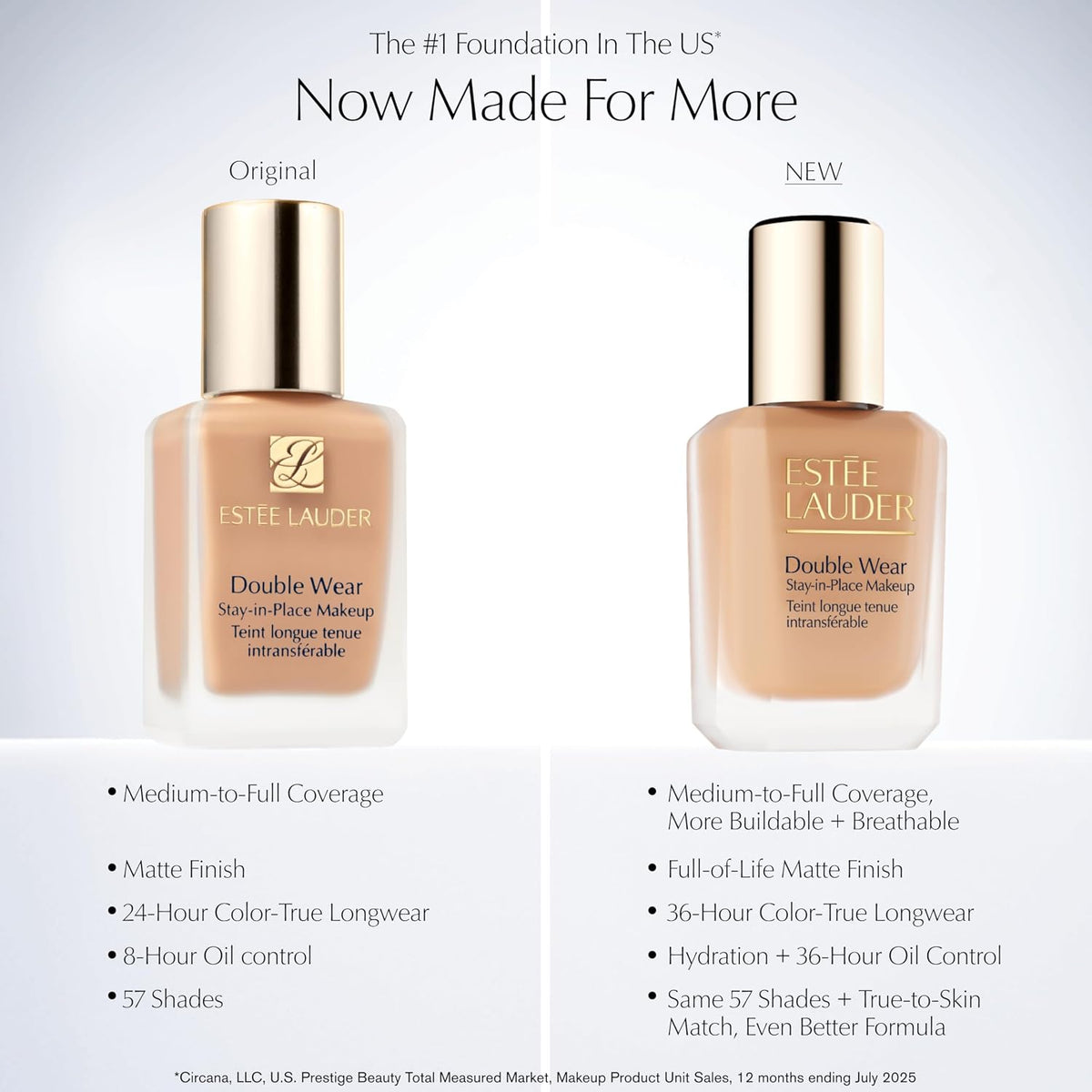 Estée Lauder Double Wear Stay-in-Place Foundation Makeup Long-Wear Matte 1 Fl Oz