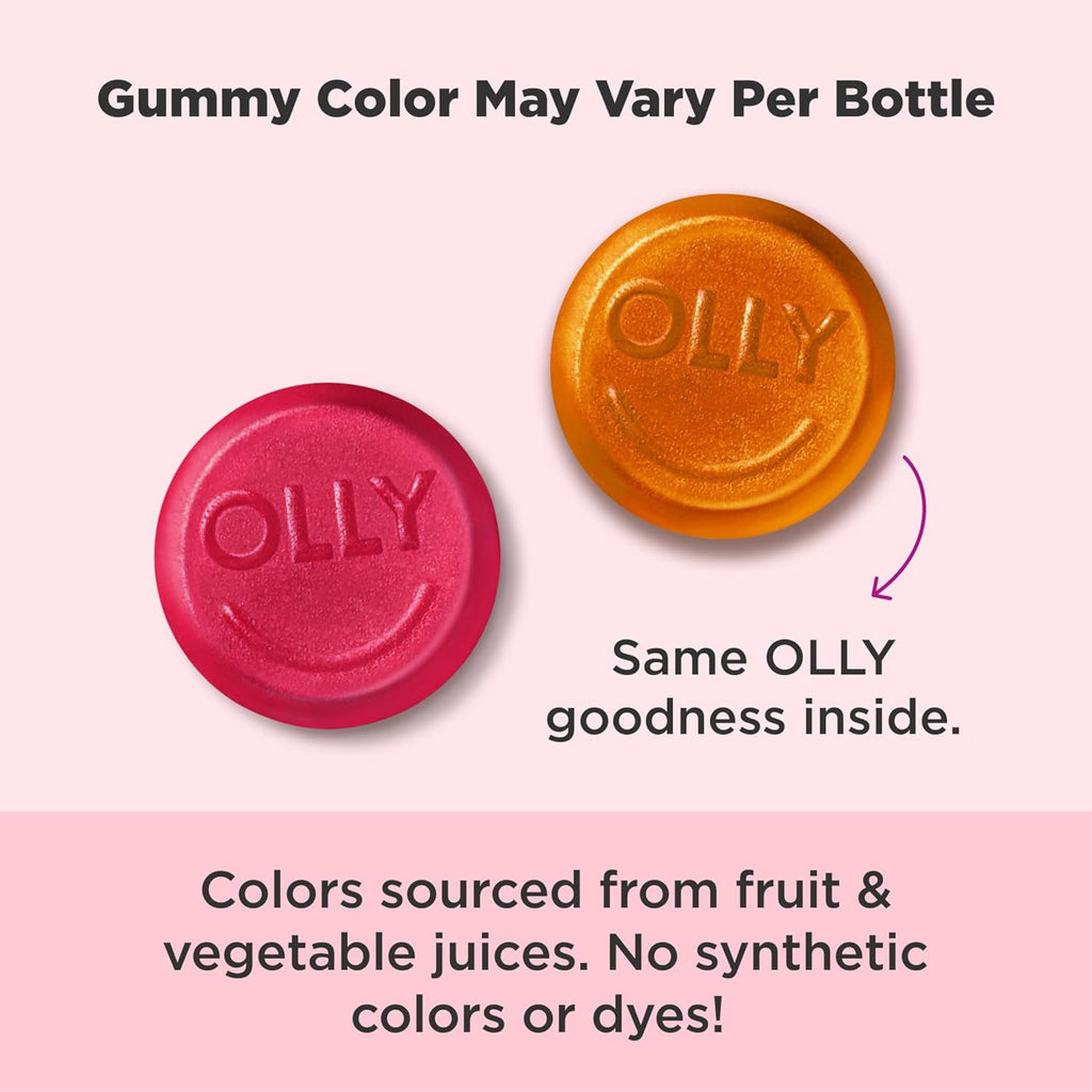 OLLY Undeniable Beauty Gummies – Biotin, Vitamin C & Keratin for Hair, Skin & Nails, 30-Day Supply, Gluten-Free Grapefruit Flavor - Ballimart