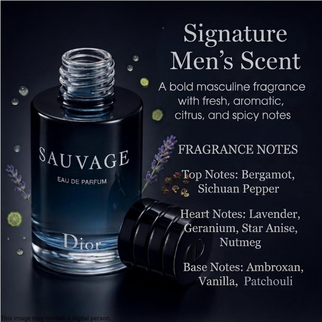Dior Sauvage Eau de Toilette Spray for Men 3.4 oz / 100ml Tester