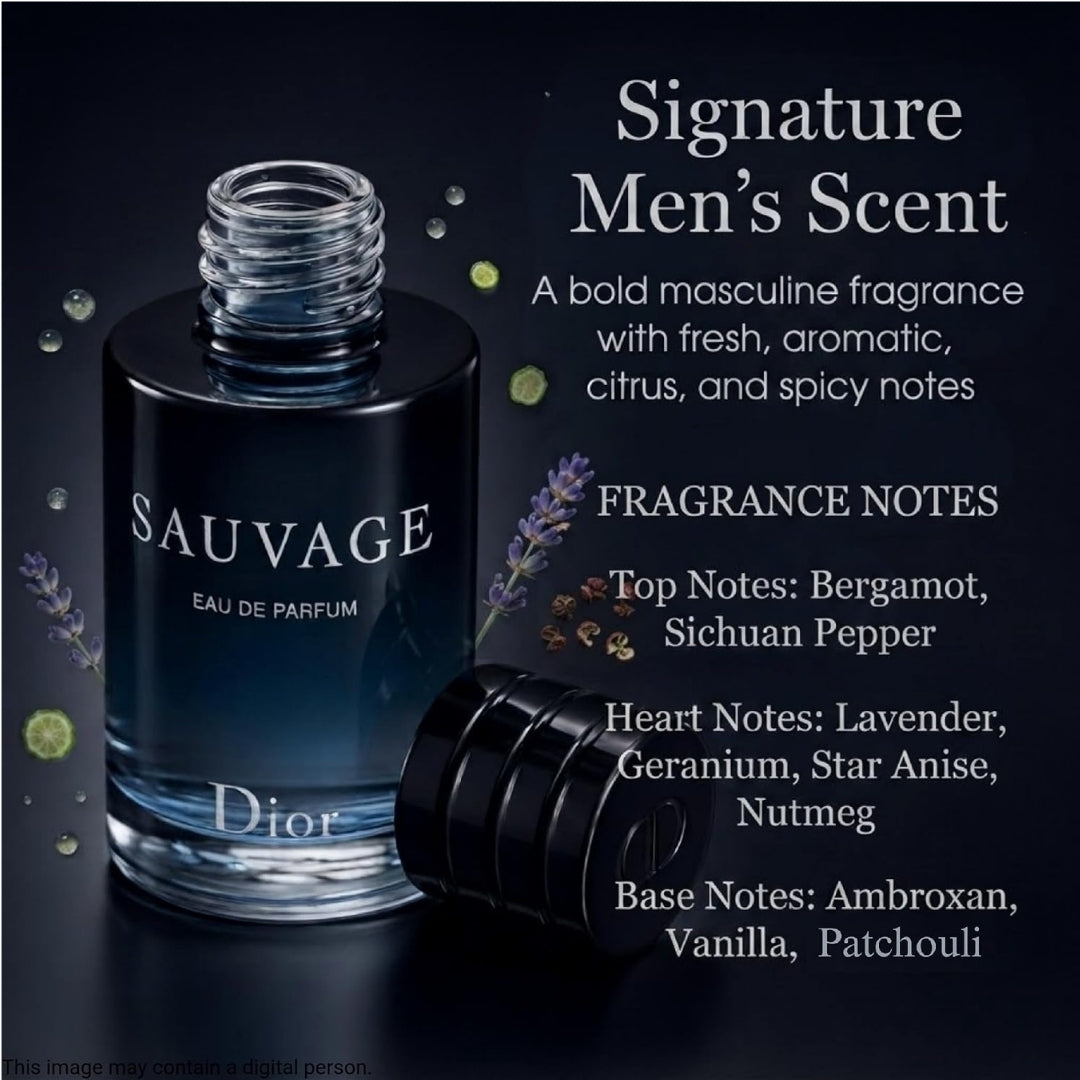 Dior Sauvage Eau de Toilette Spray for Men 3.4 oz / 100ml Tester