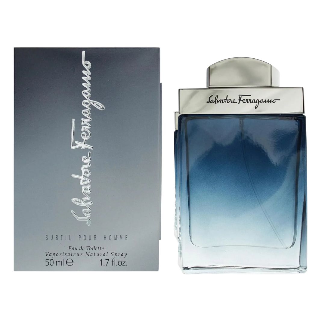 Salvatore Ferragamo Subtil Eau de Toilette for Men – 3.4 oz