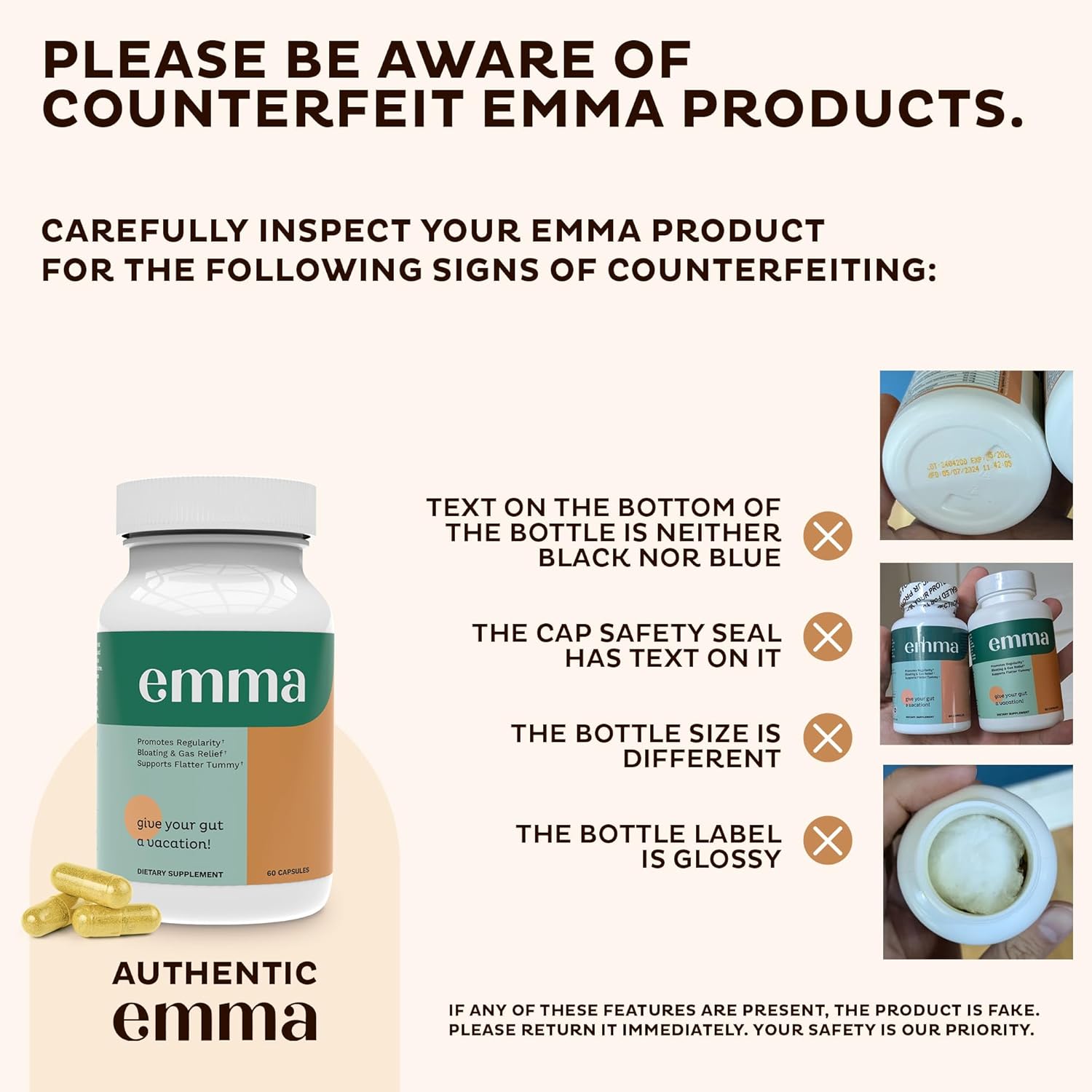 Emma Gut Health  Gas & Bloating Relief Constipation Leaky Gut Repair - Ballimart