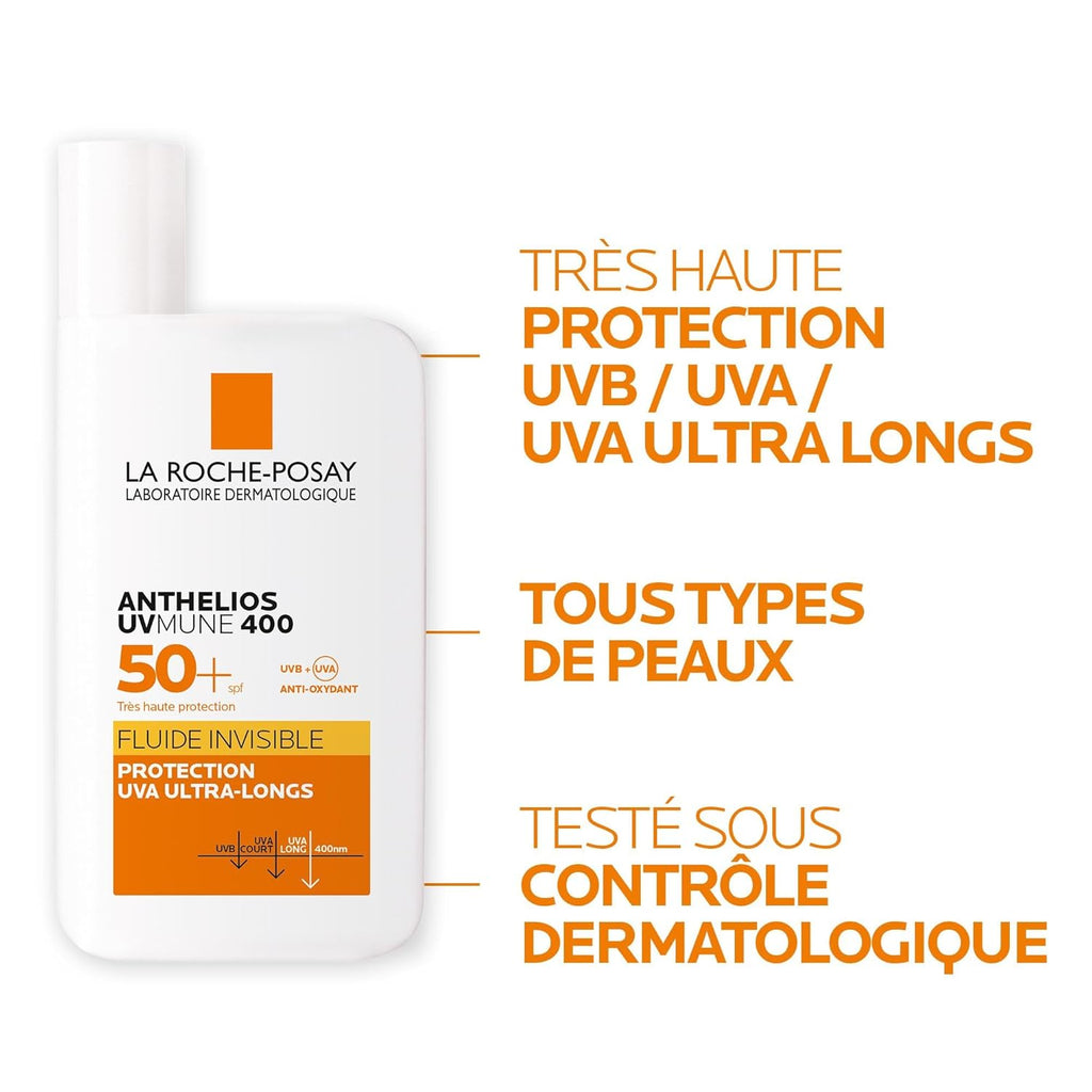 La Roche-Posay Anthelios UVMune Fluide Invisible Anti-Spot SPF50+ 50ml