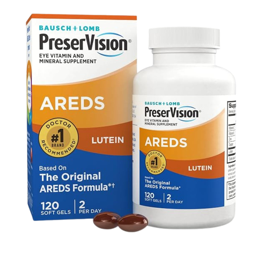 PreserVision AREDS Lutein Eye Vitamin & Mineral Supplement 120 Softgels