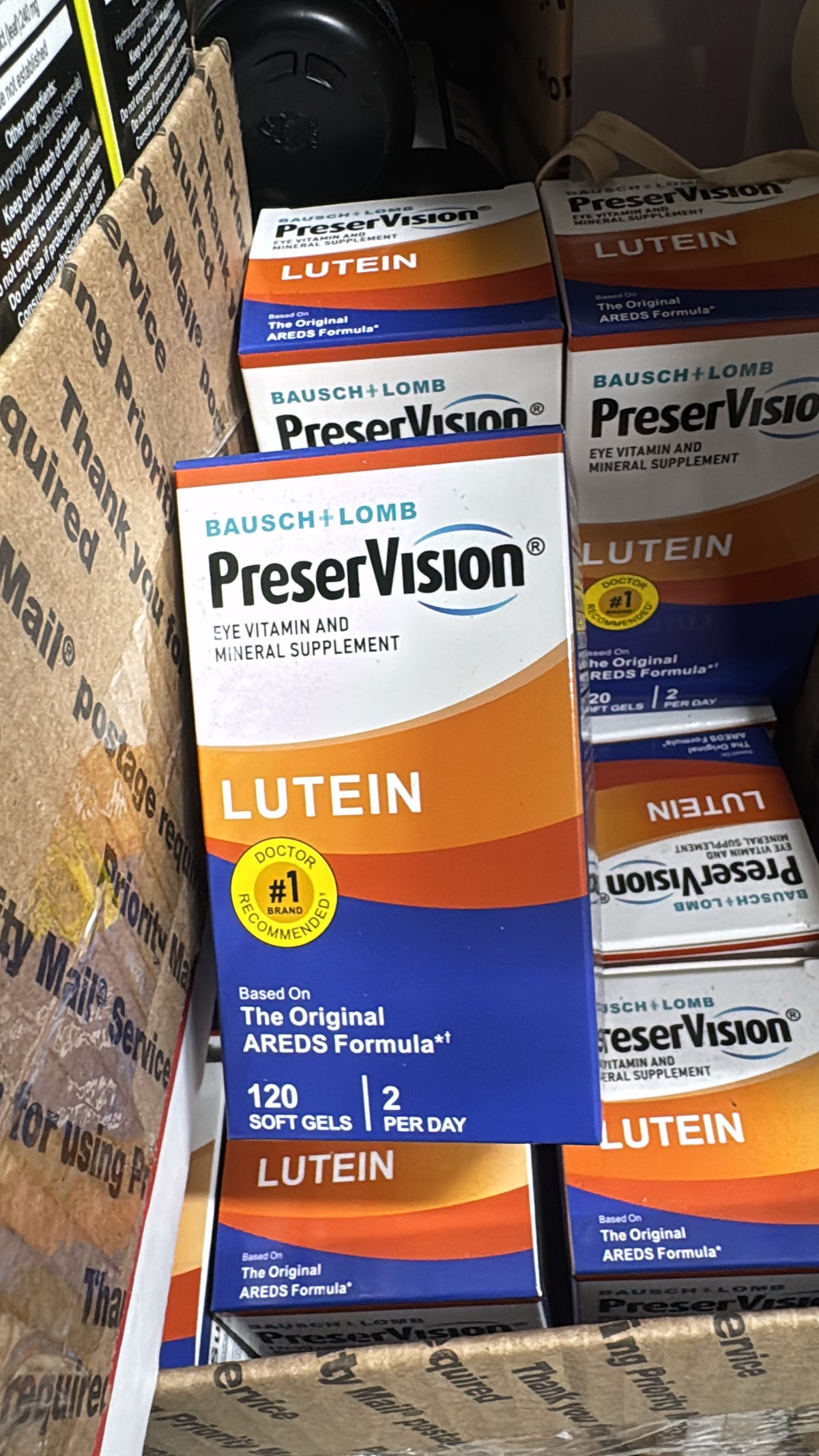 PreserVision AREDS Lutein Eye Vitamin & Mineral Supplement 120 Softgels