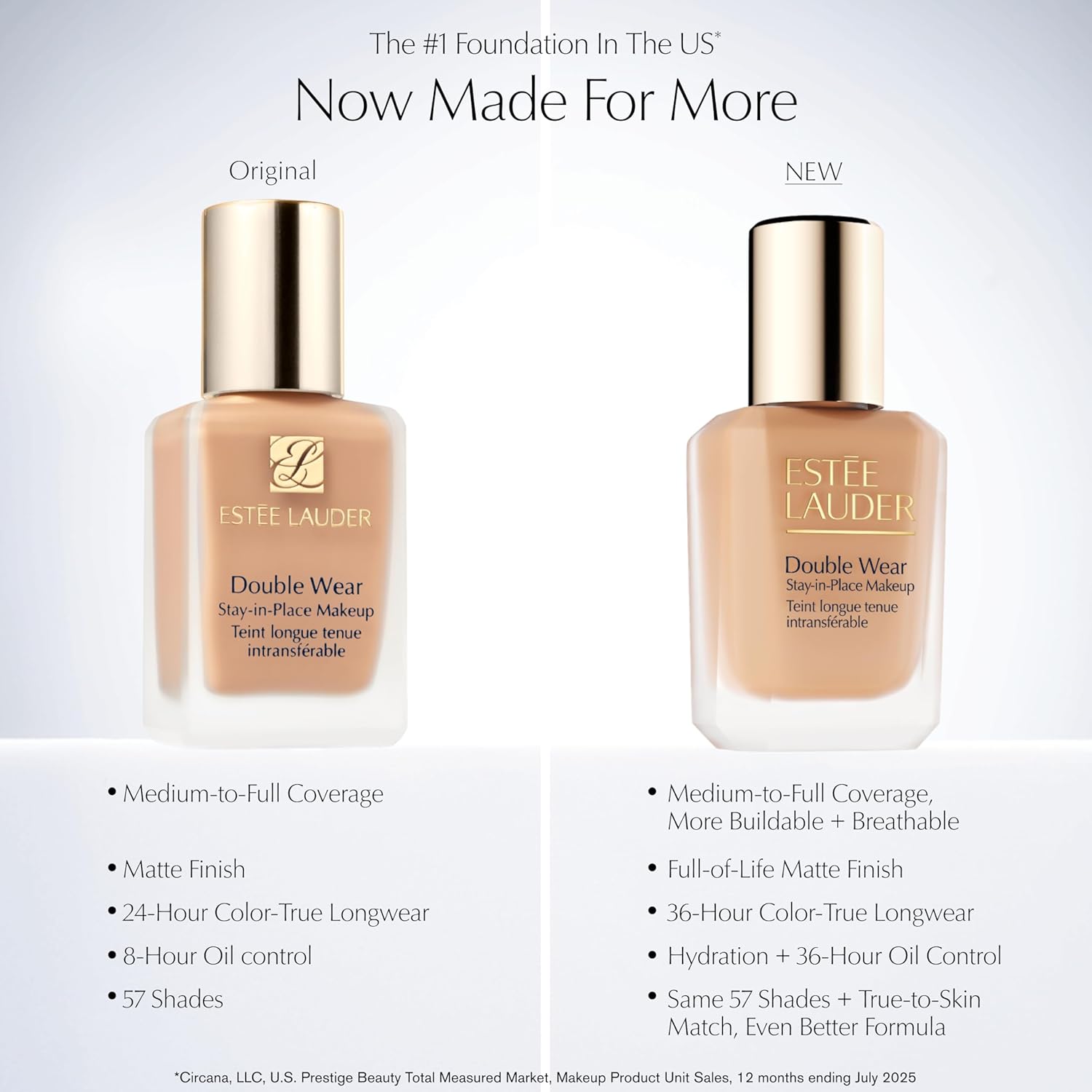 Estee Lauder Double Wear Stay-in-Place foundation 1.0 Oz/30 ml