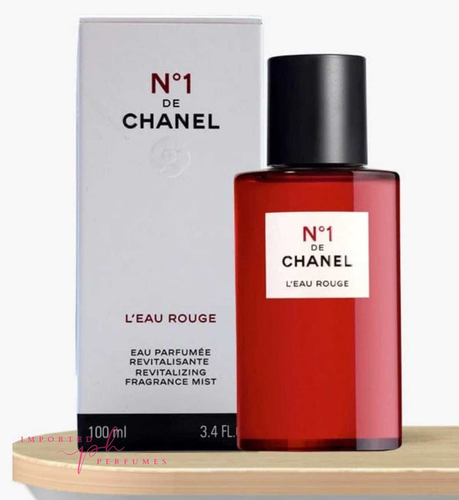 Chanel N°1 De Chanel L’Eau Rouge Fragrance Mist 3.4 oz / 100ml – Revitalizing Body Mist, Fresh Floral Skin Care Fragrance