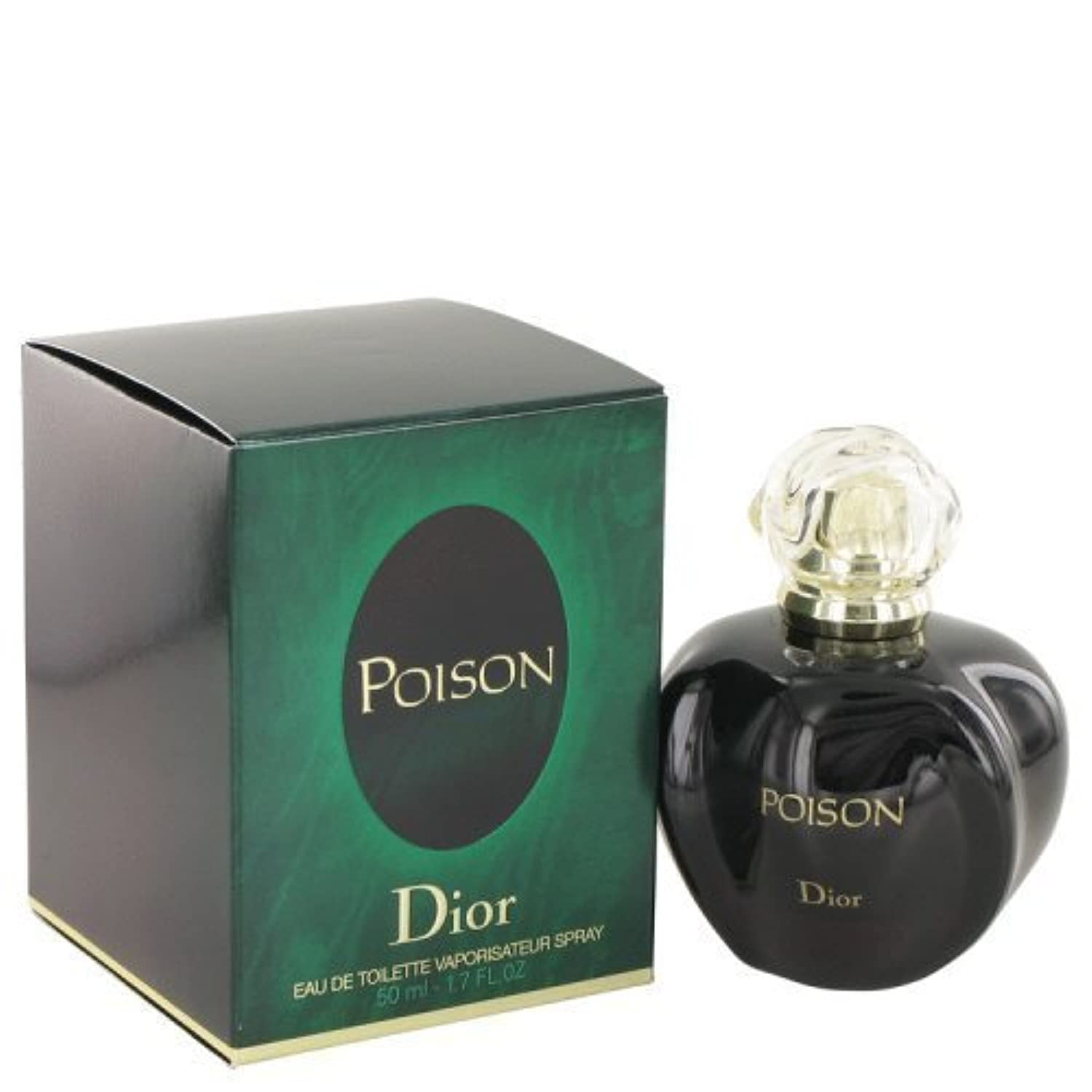 Christian Dior Poison Women's Eau de Toilette Spray 1.7 oz / 50 ml – Iconic Bold Vintage Designer Perfume for Women
