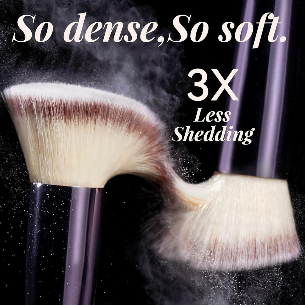 BS-MALL 18 Pcs Makeup Brush Set with Black Case – Synthetic Brushes